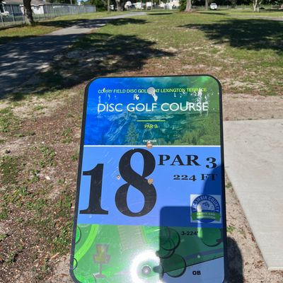 Hole 18 Sign