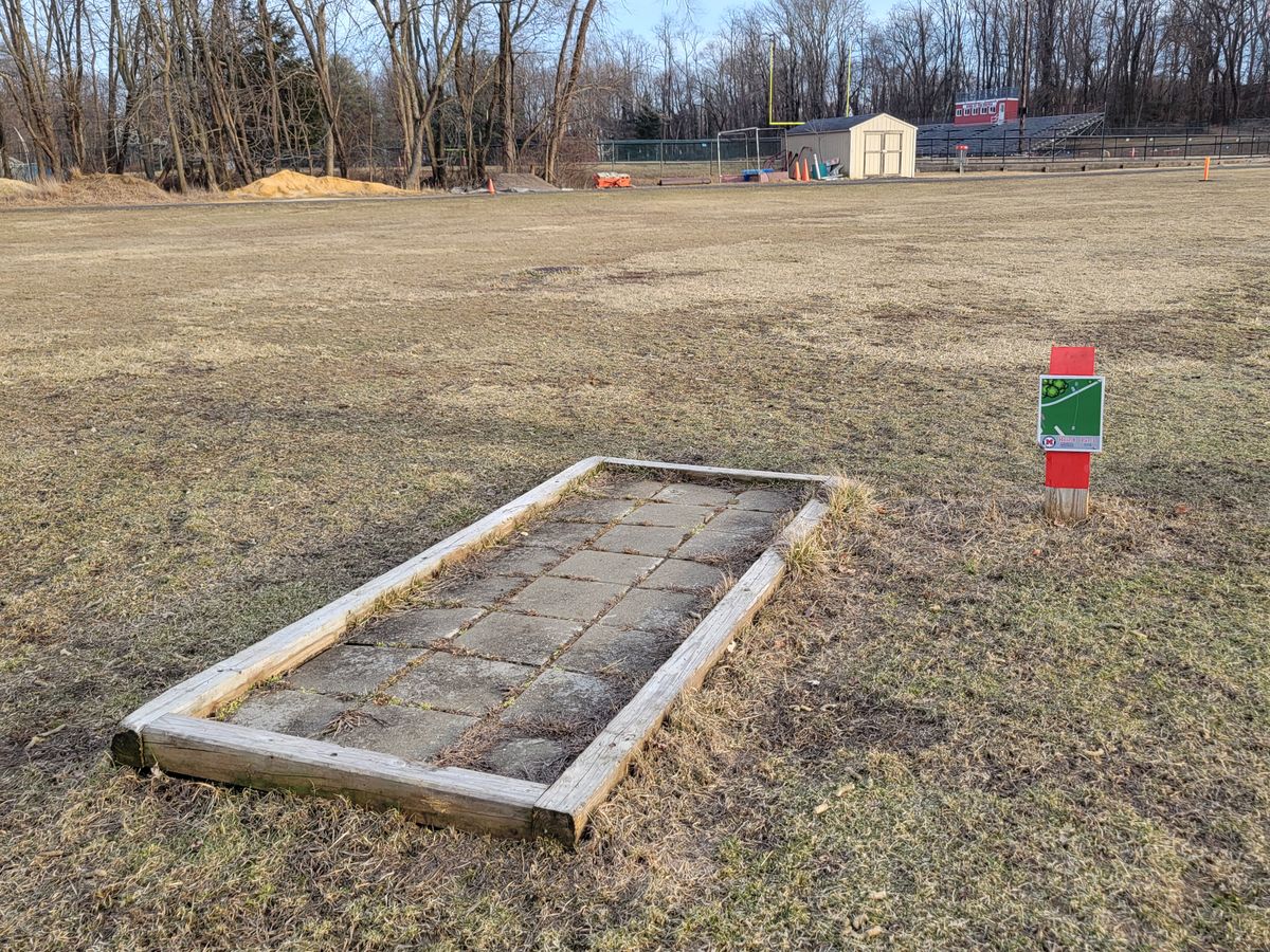 Tee area is small. And easy to trip over