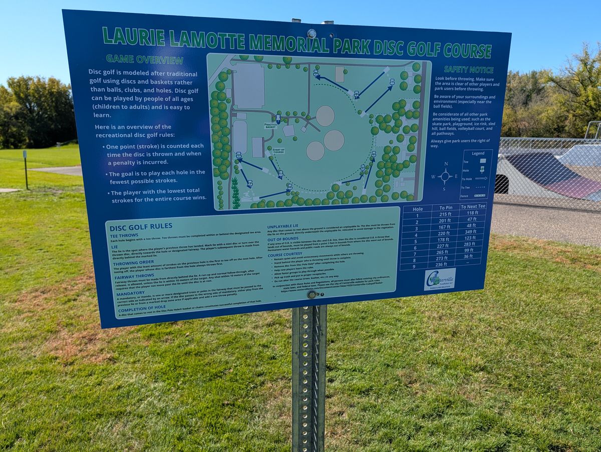 Course sign