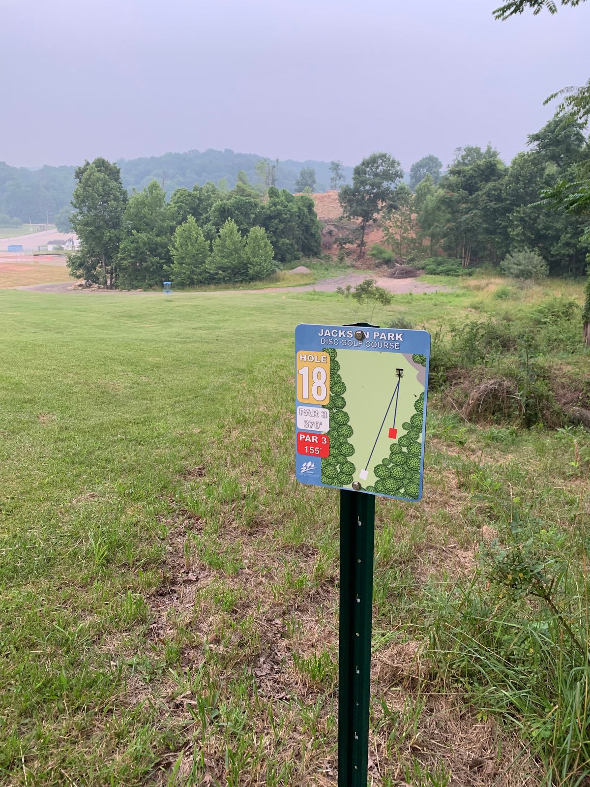 Tee Sign Hole 18 Red Tee