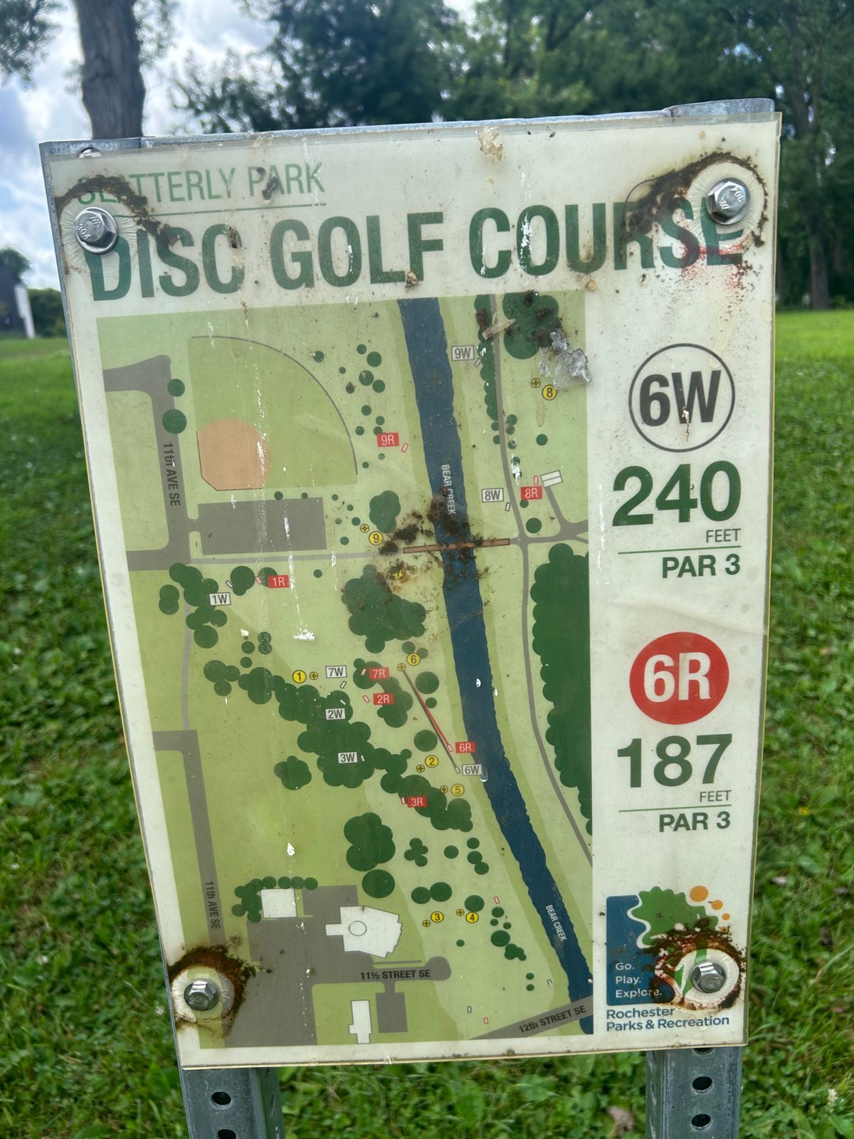 Hole 6 signage