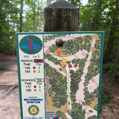 Hole 1 map