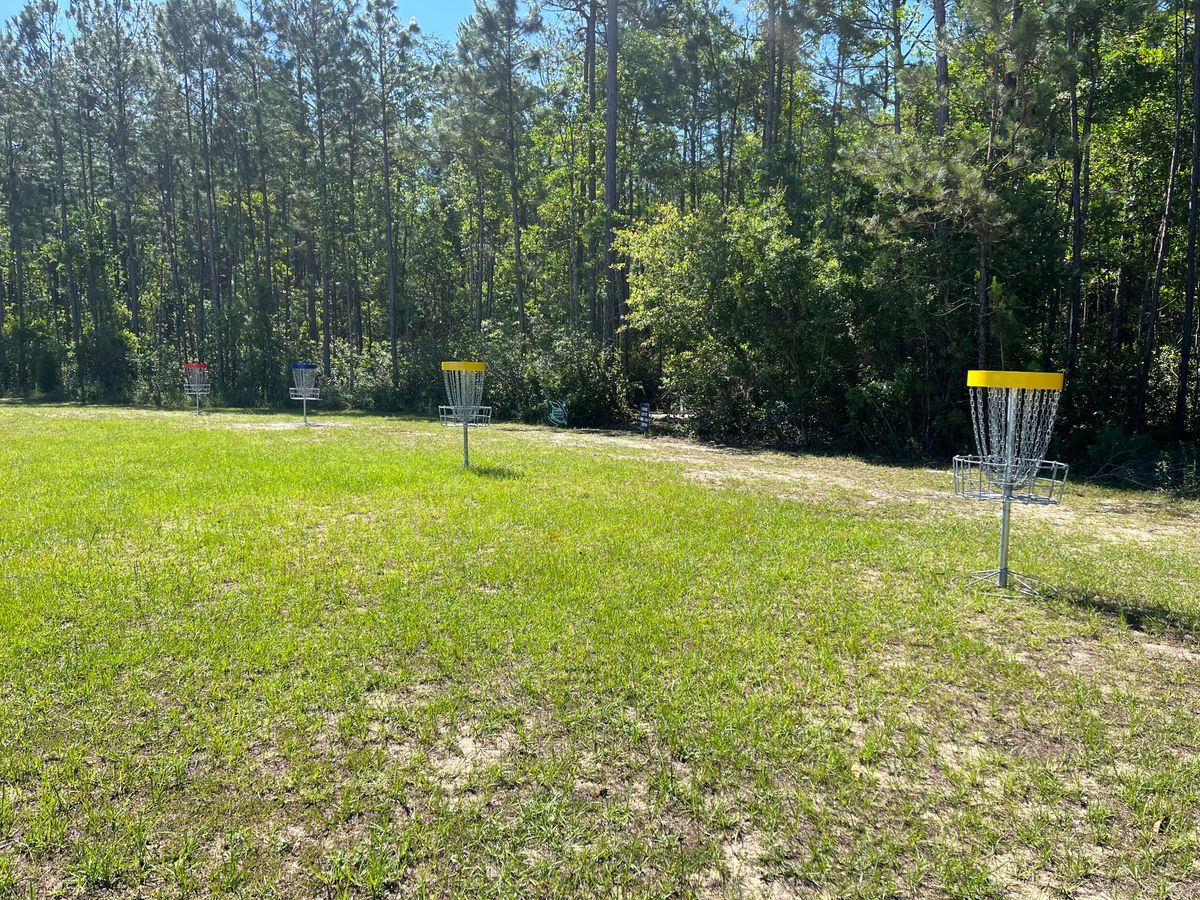 Practice baskets located near holes 1 & 12.