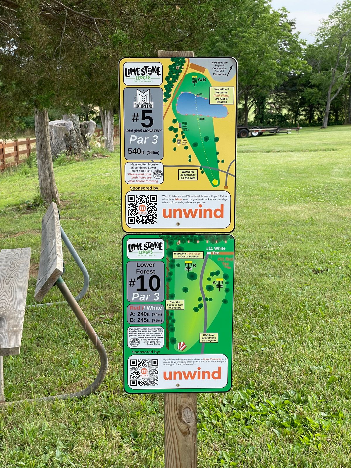 Hole 5 map - yellow