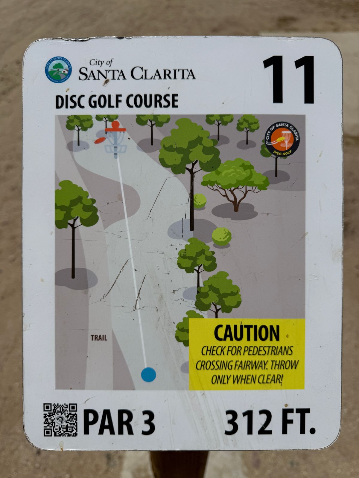 Hole 11 sign