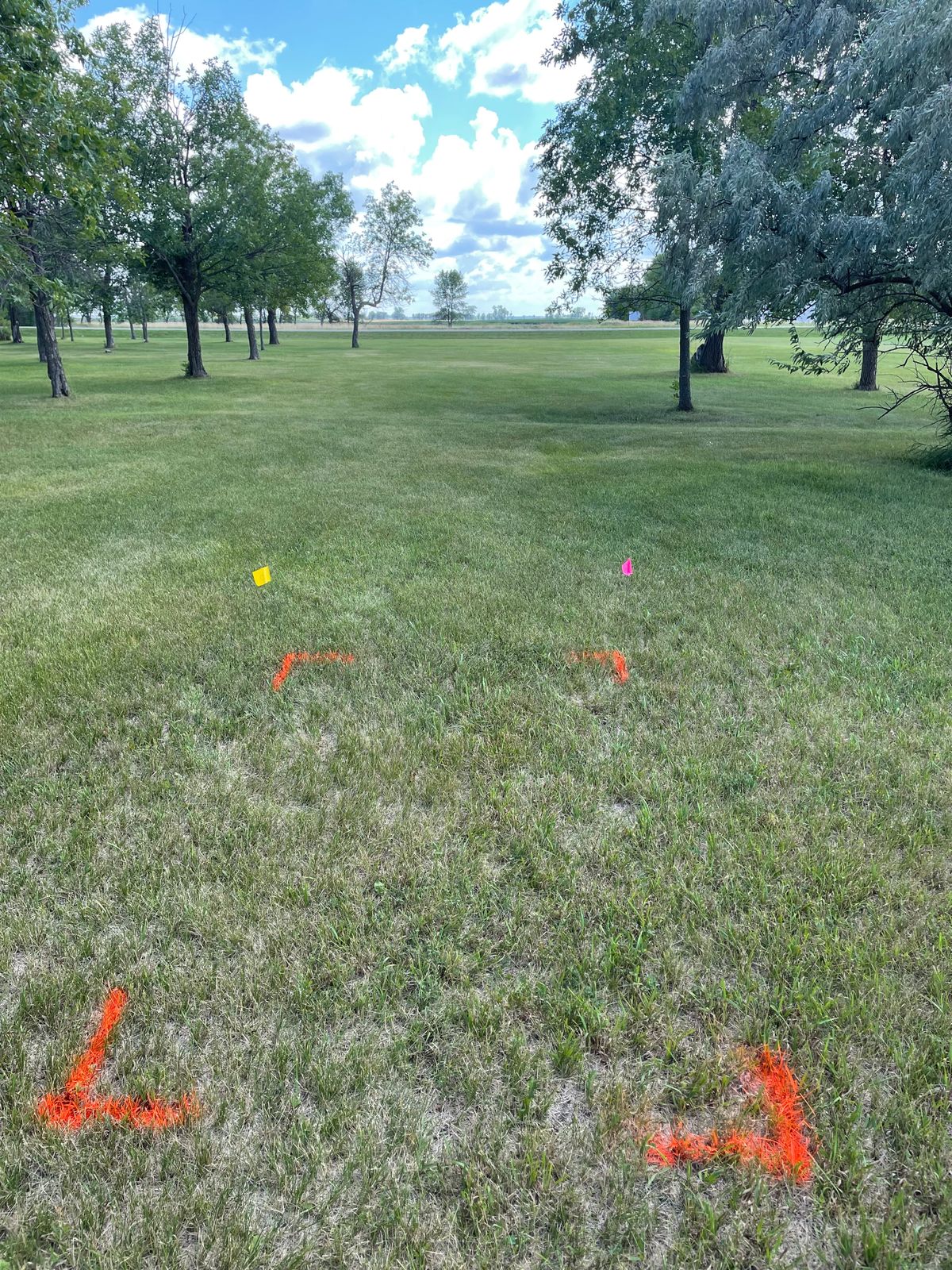 Hole 6 straight dog leg to the left