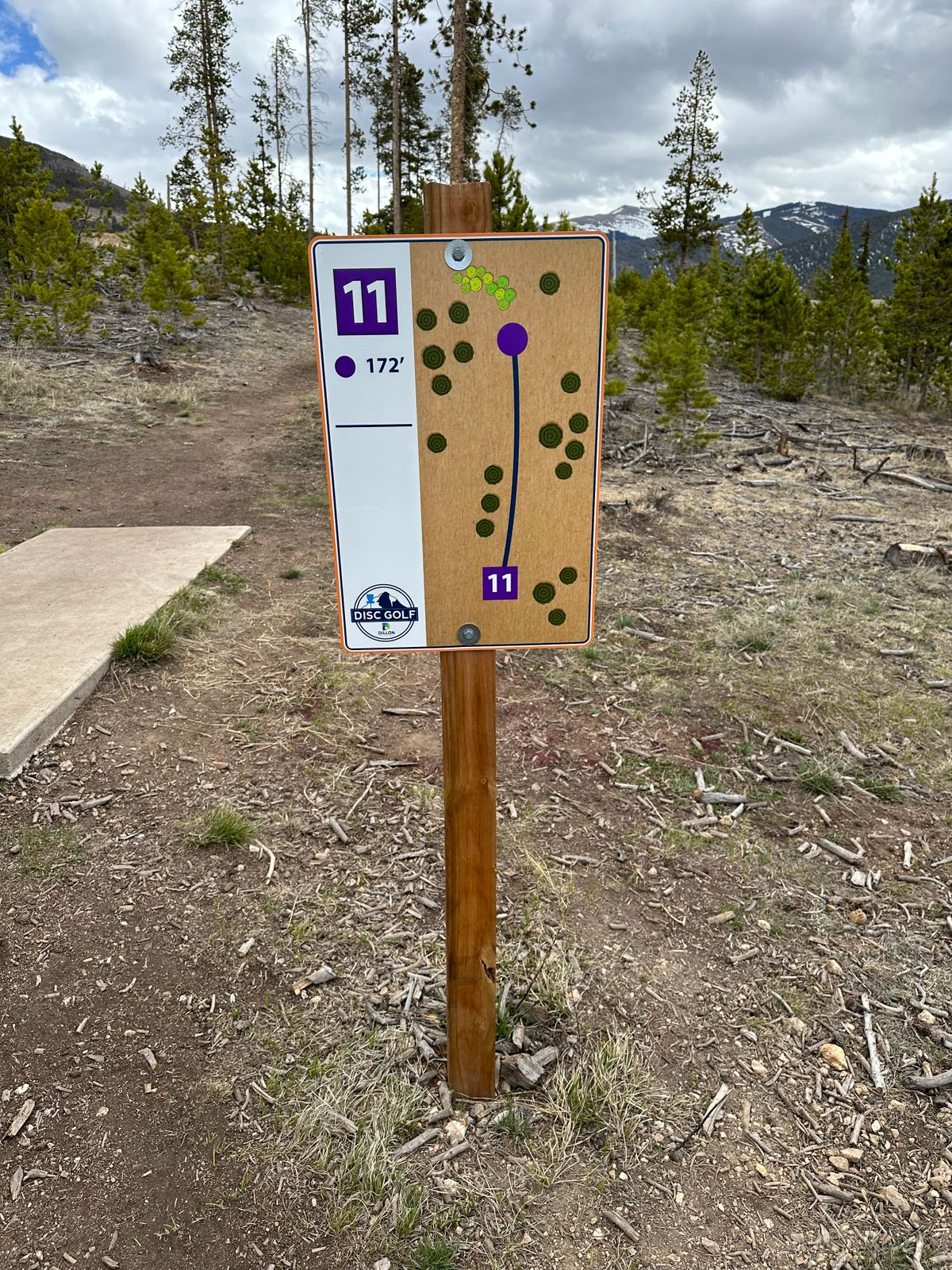 Hole 11 Tee Sign