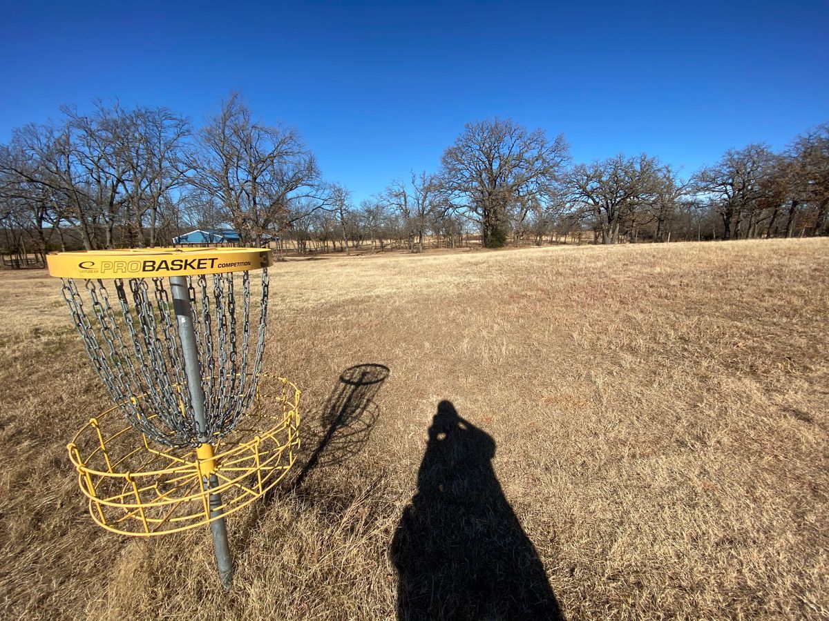 Basket #3 - long par 4 can see basket from tee pad.