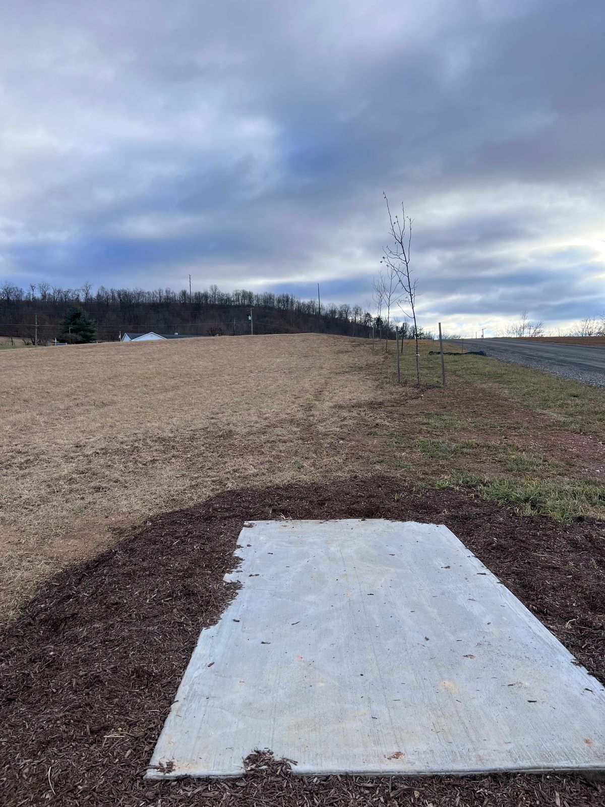 Tee Pad #9 in the winter
