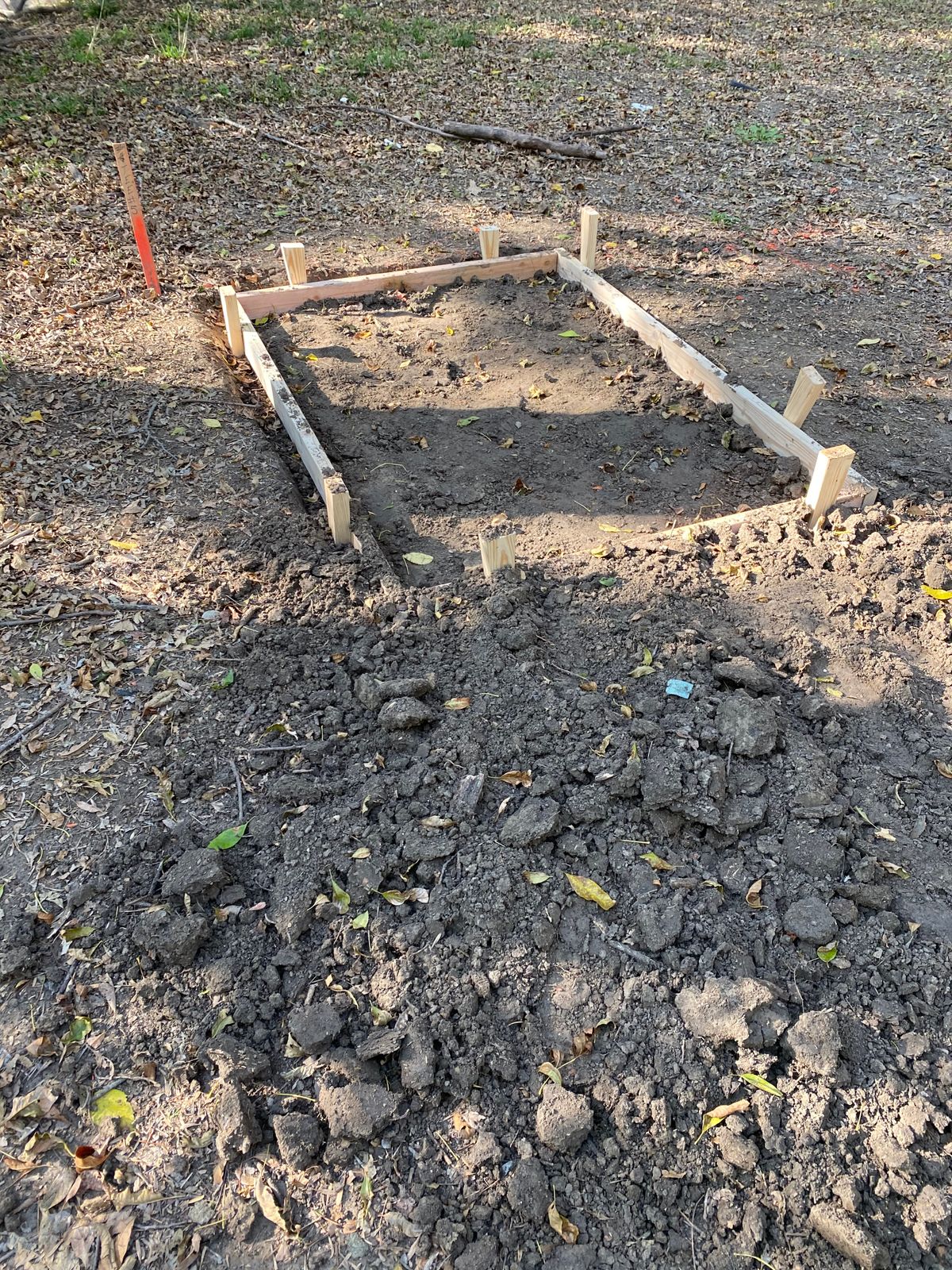 Some of the holes have tee boxes which appear to be roughly 4x6. Very small....