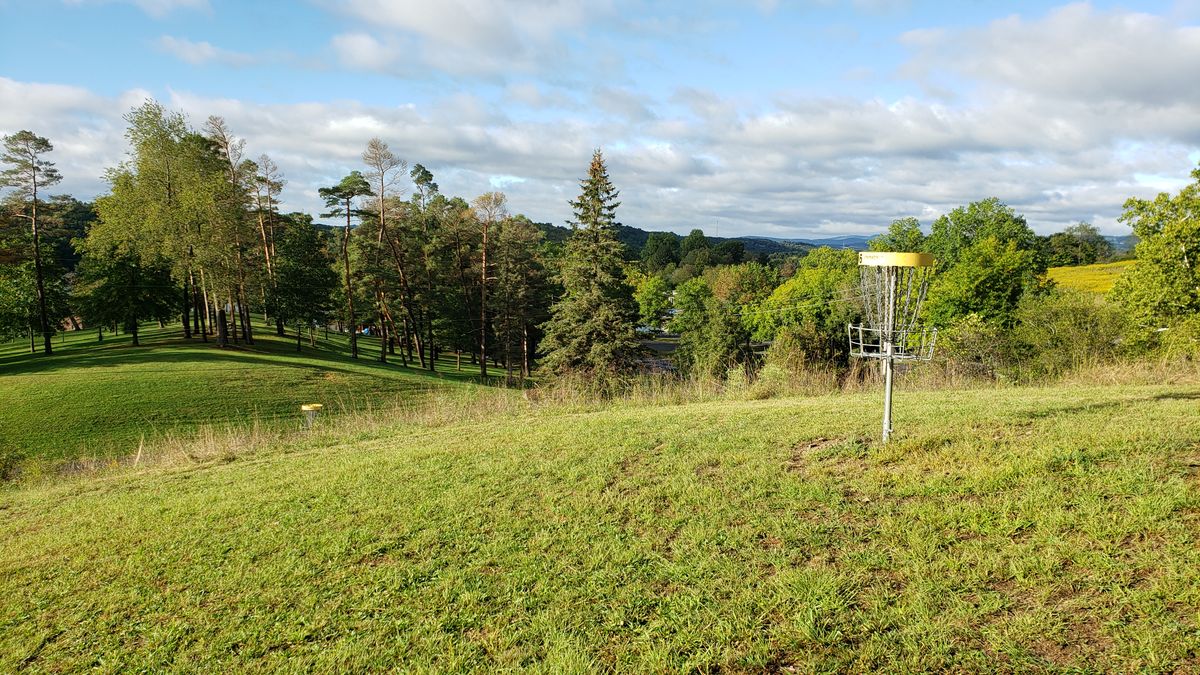 Hole 8 basket from hole 6 basket