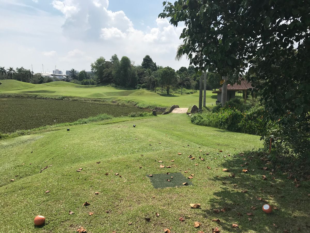 Tee #5. Use the white tees as the drop zone if you go OB