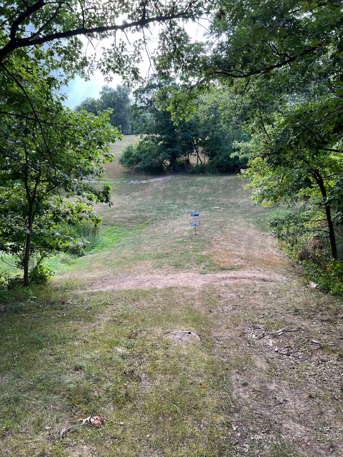 Hole 19 downhill. End on an Ace….or hyzer into the pond…:no risk, no glory!