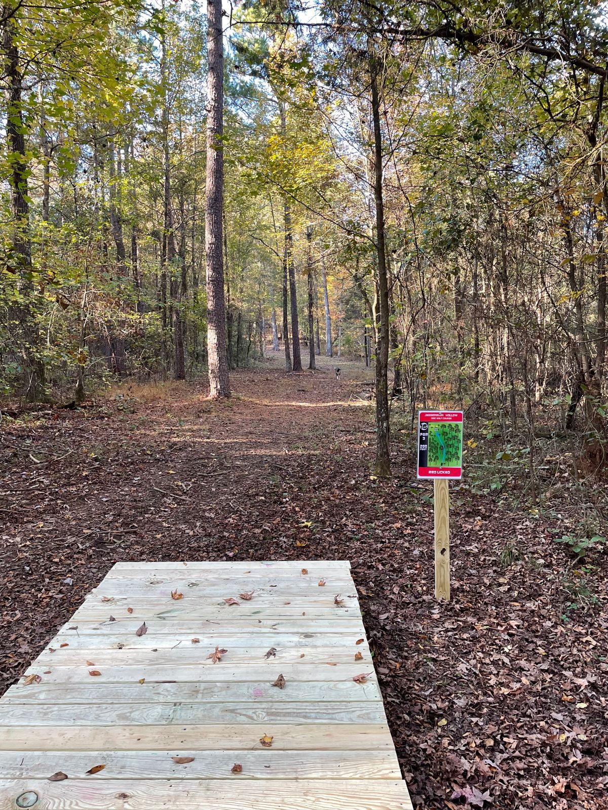Tee box for hole 16