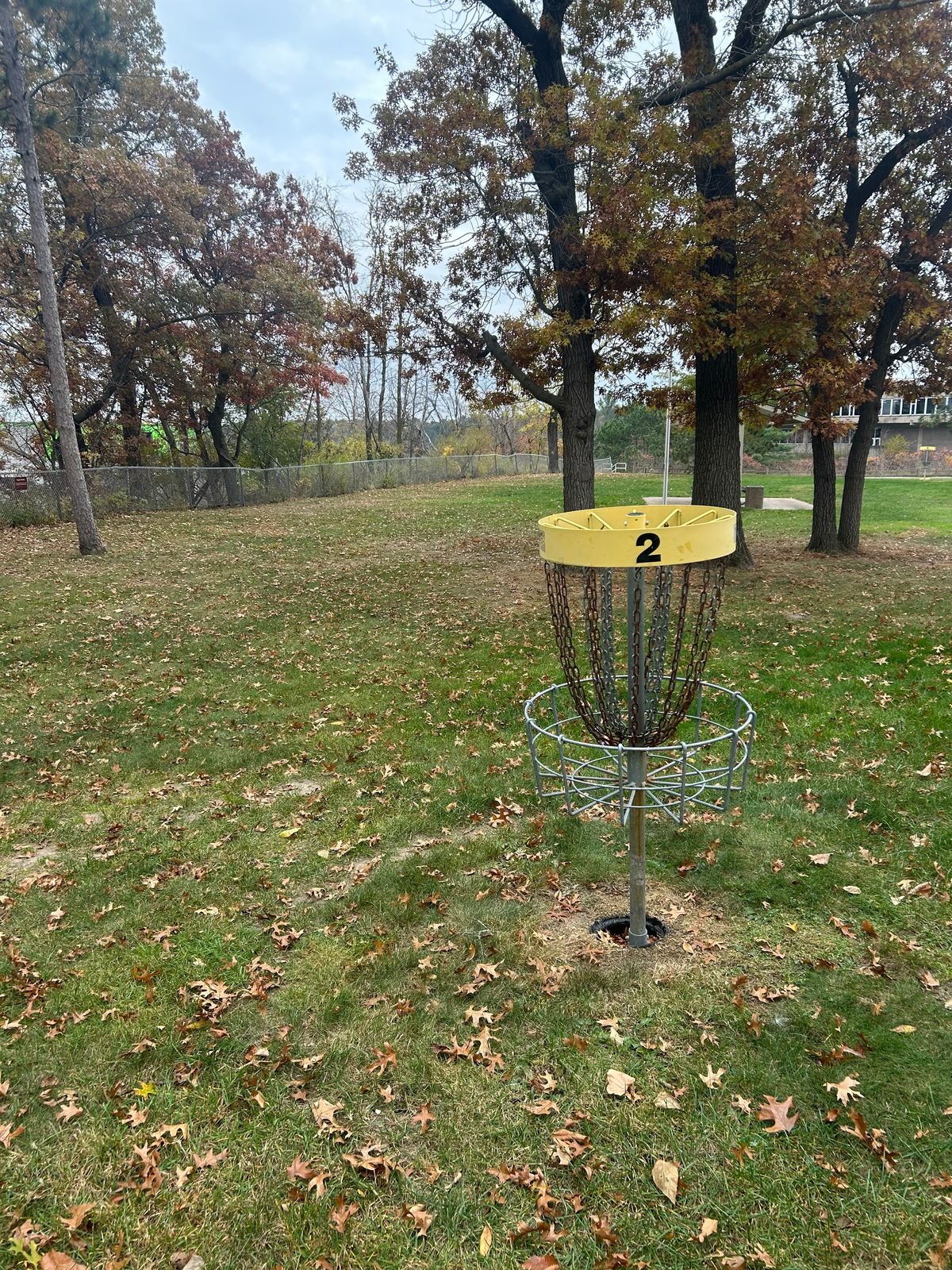 Hole 2 basket - best hole on the course