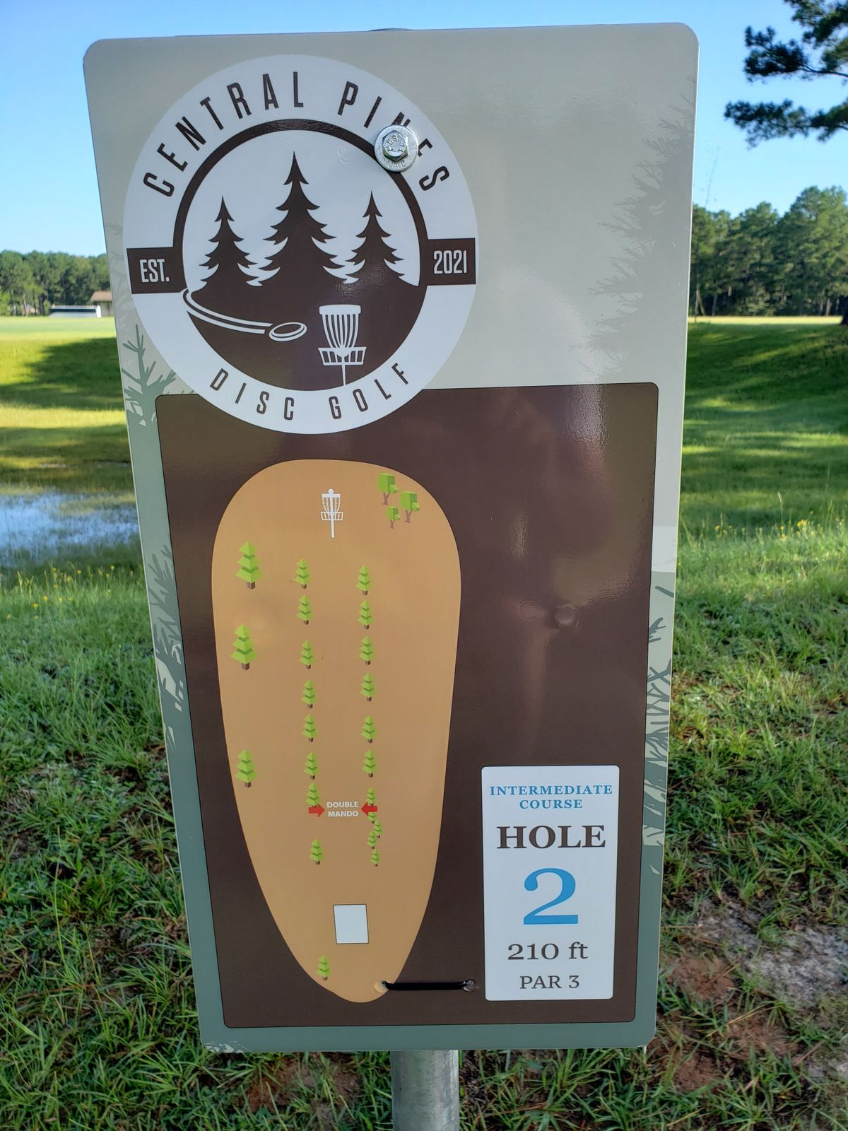 #2 Blue Tee Sign