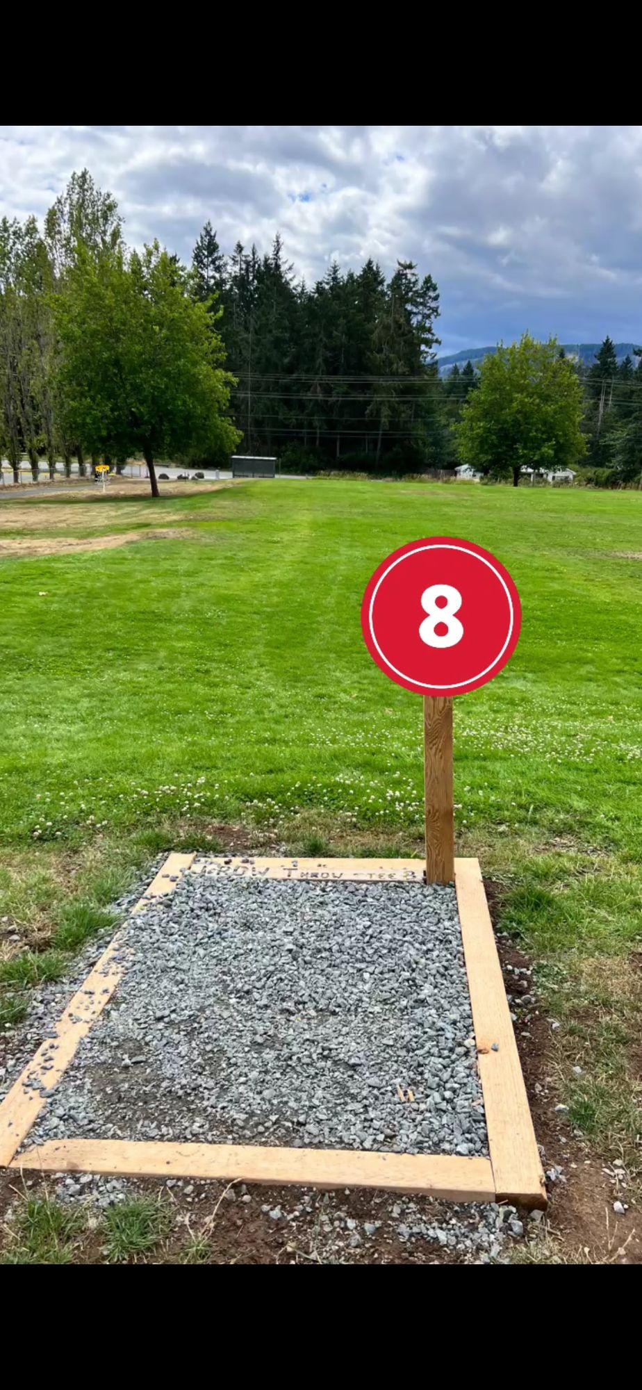 basket located to the left side of the tree PAR3