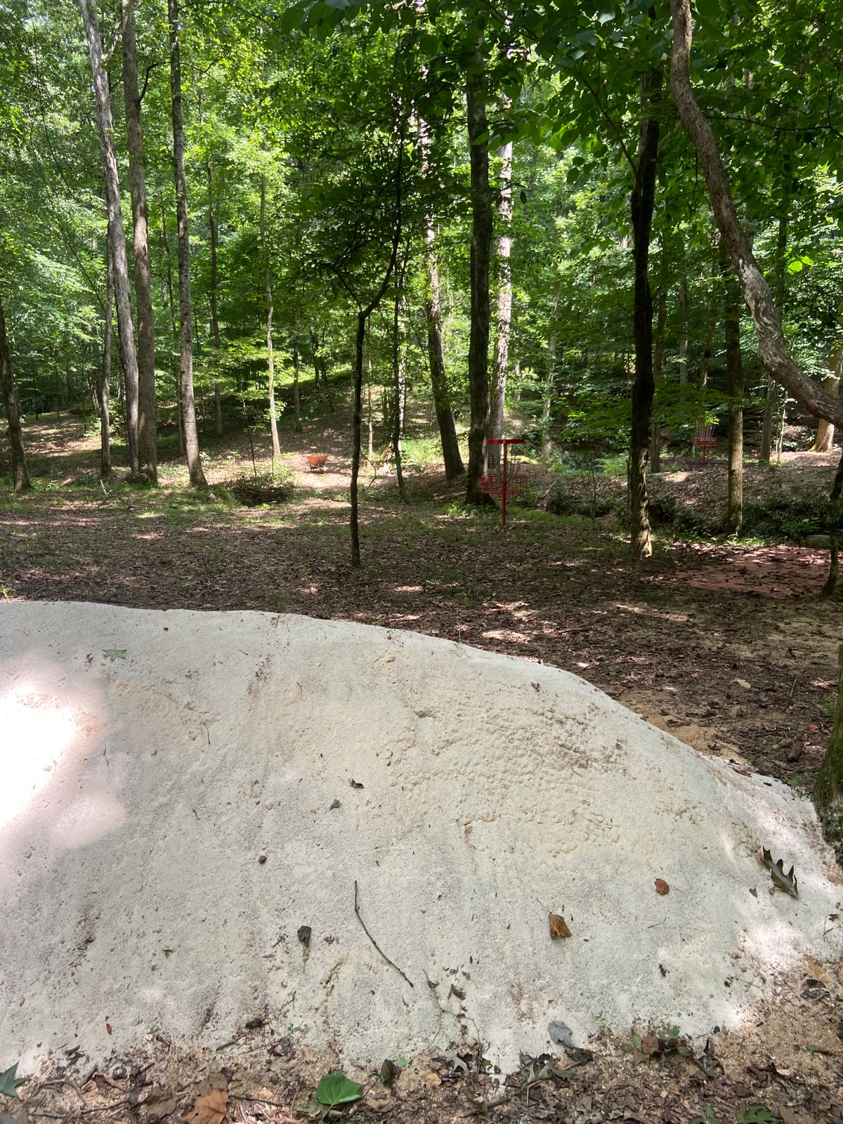 New sand berm feature on Hole 3