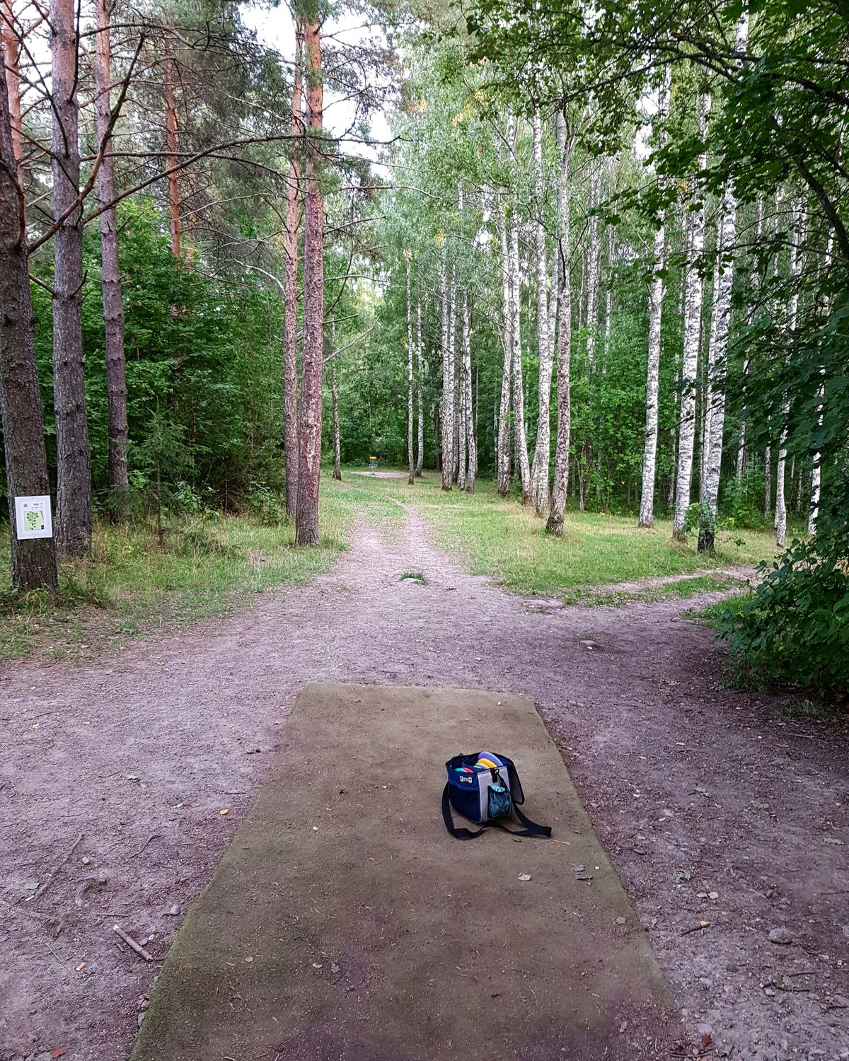 Grön bansträckning hål 7.