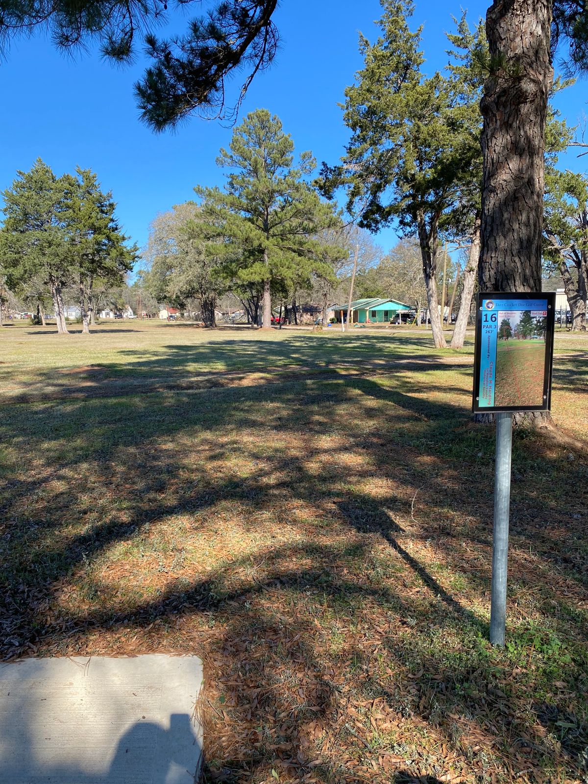 Hole 16, 267ft, OB road and beyond