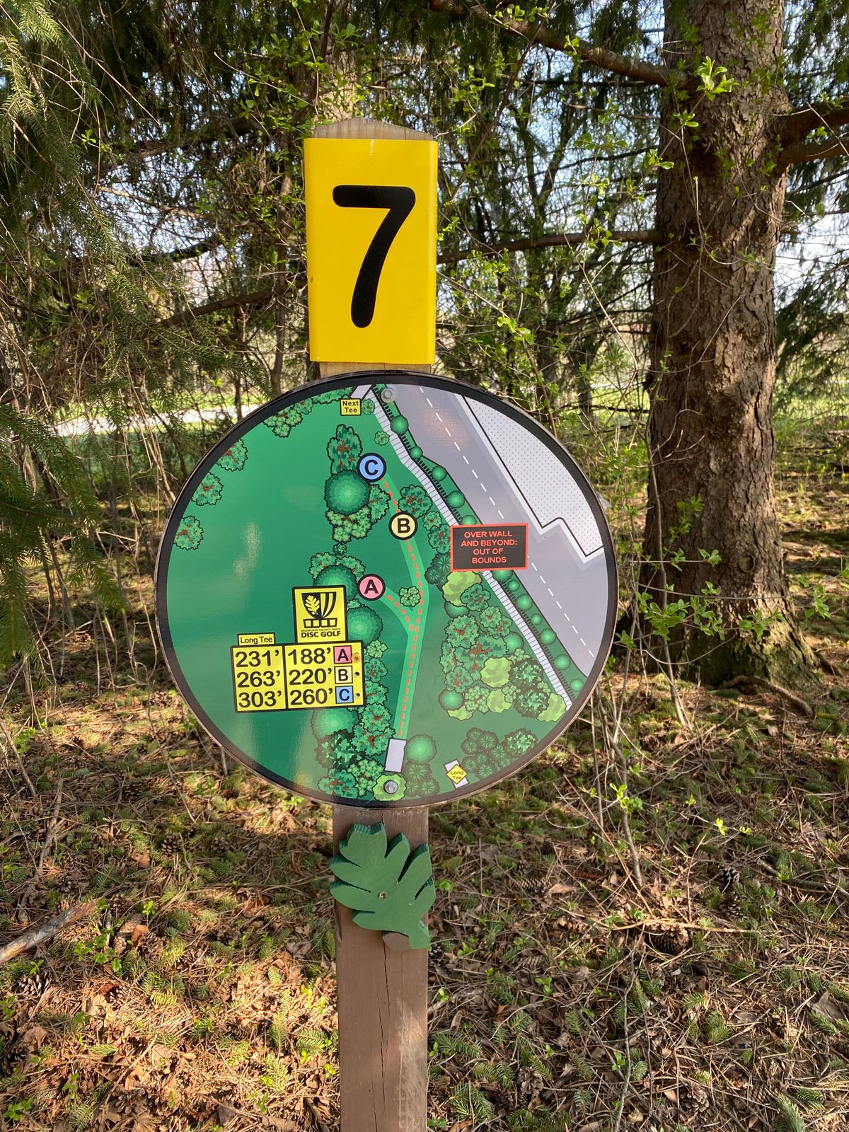 Hole 7 sign