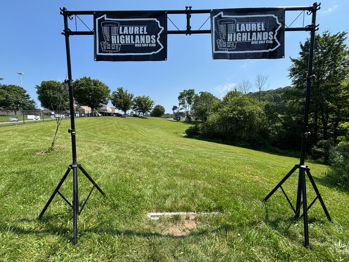 Hole 1 long tee during the 2025 Flood City Freedom Flex.