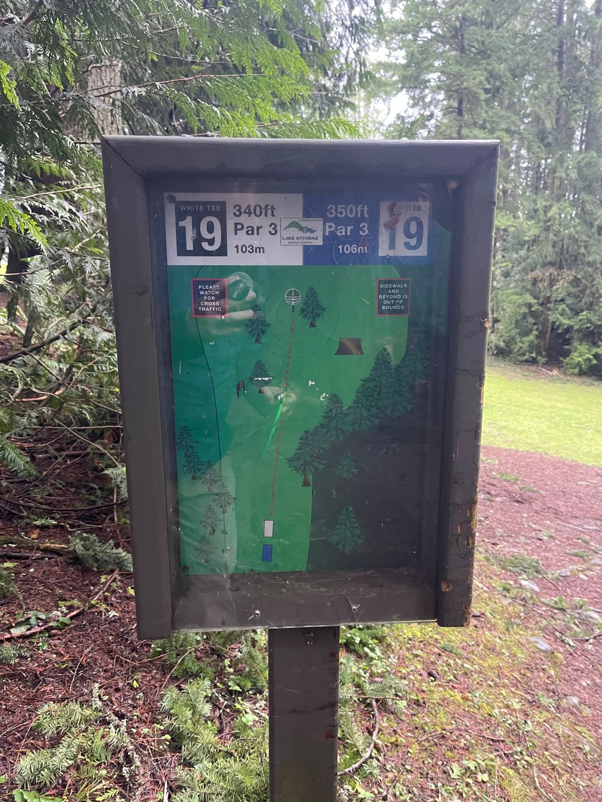 Hole 19 sign