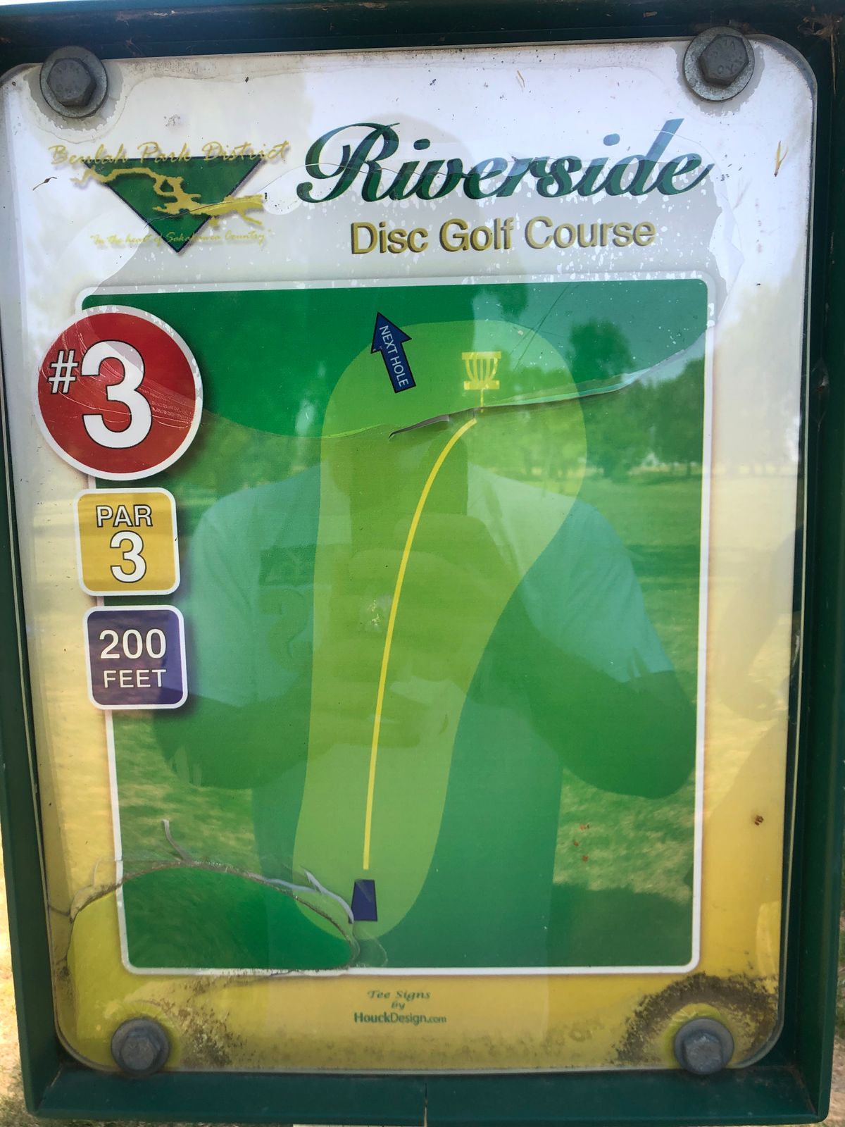 Hole #3 Tee Sign