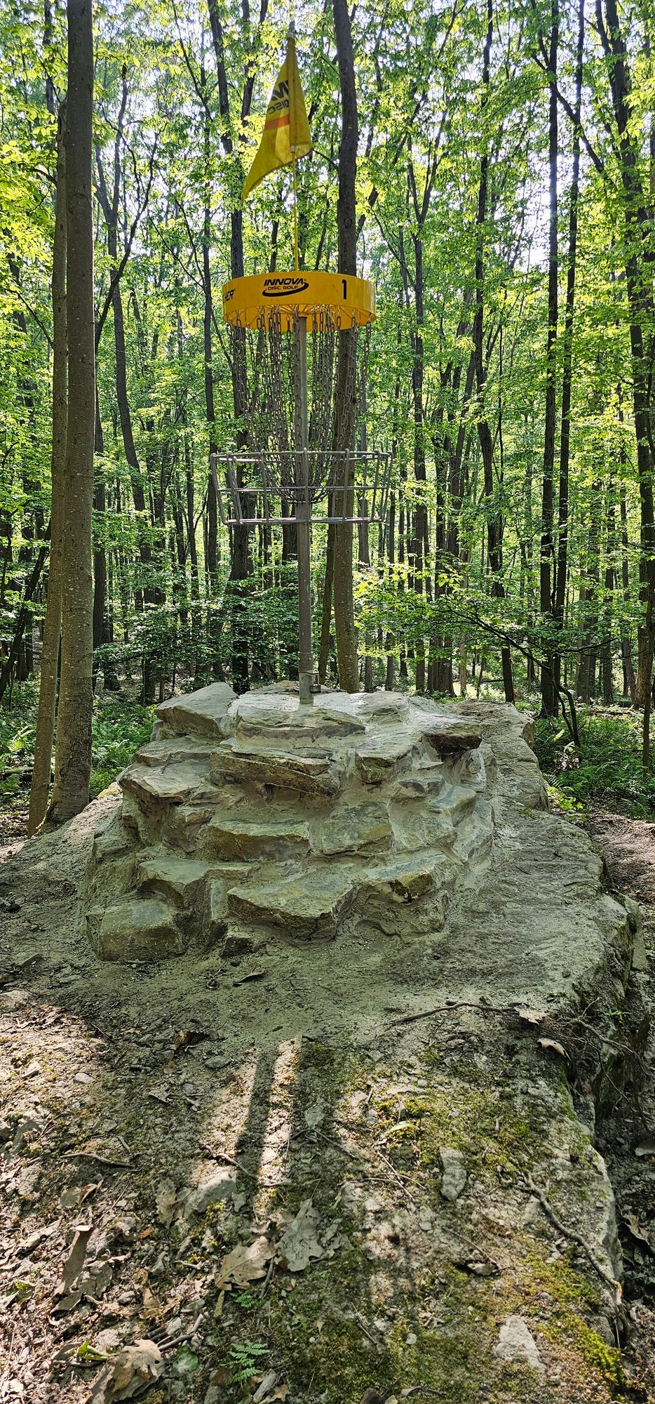 #1 basket on the rock.
