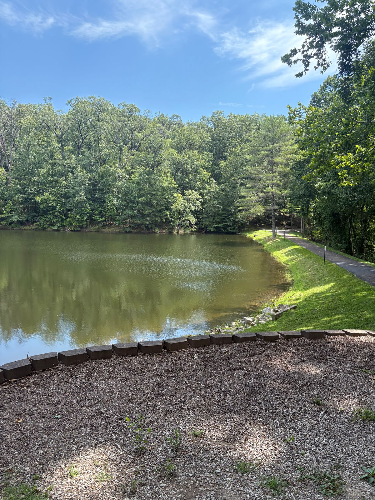 Looking back at hole 10 official tee.