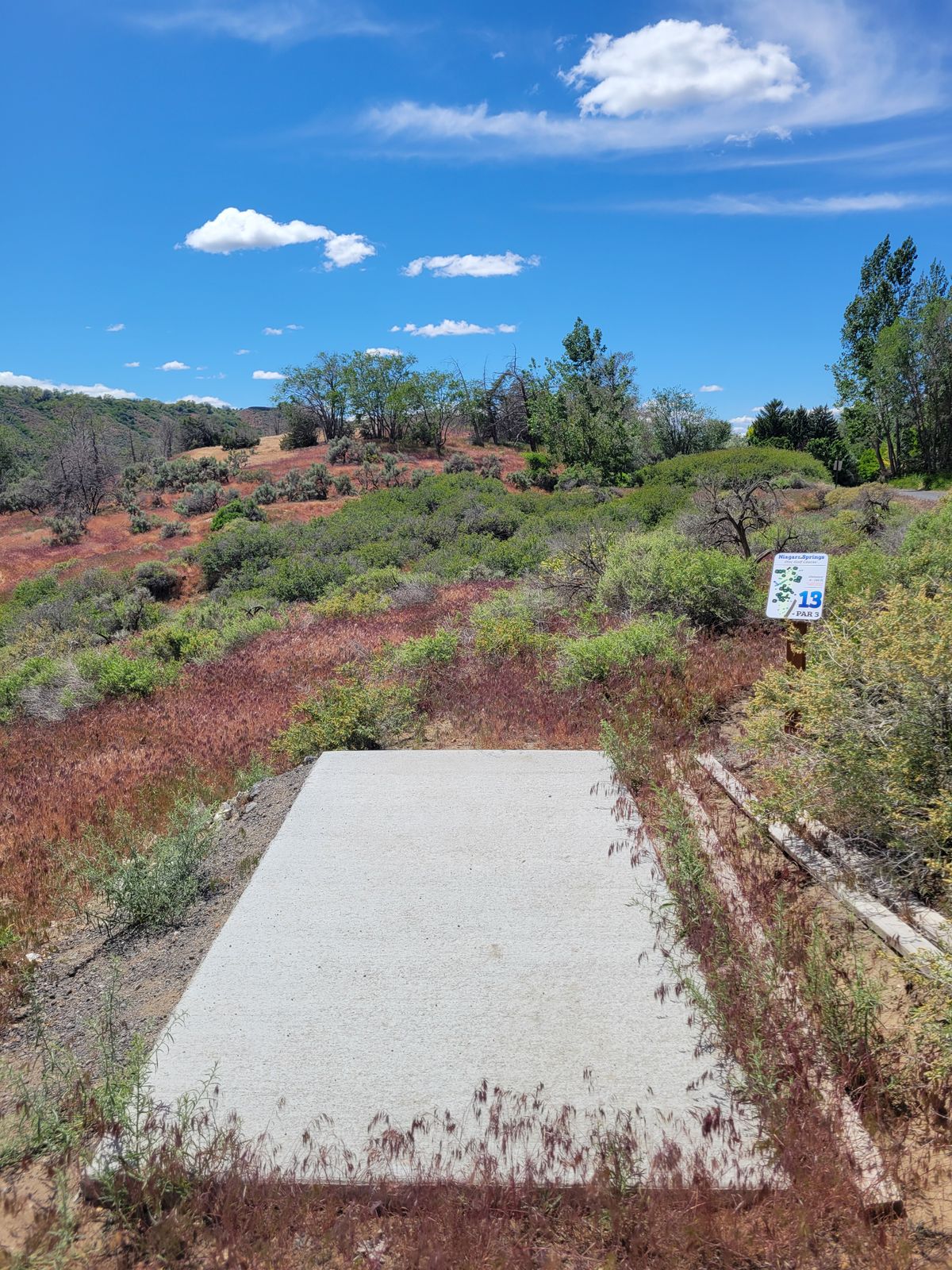 Hole 13 teepad