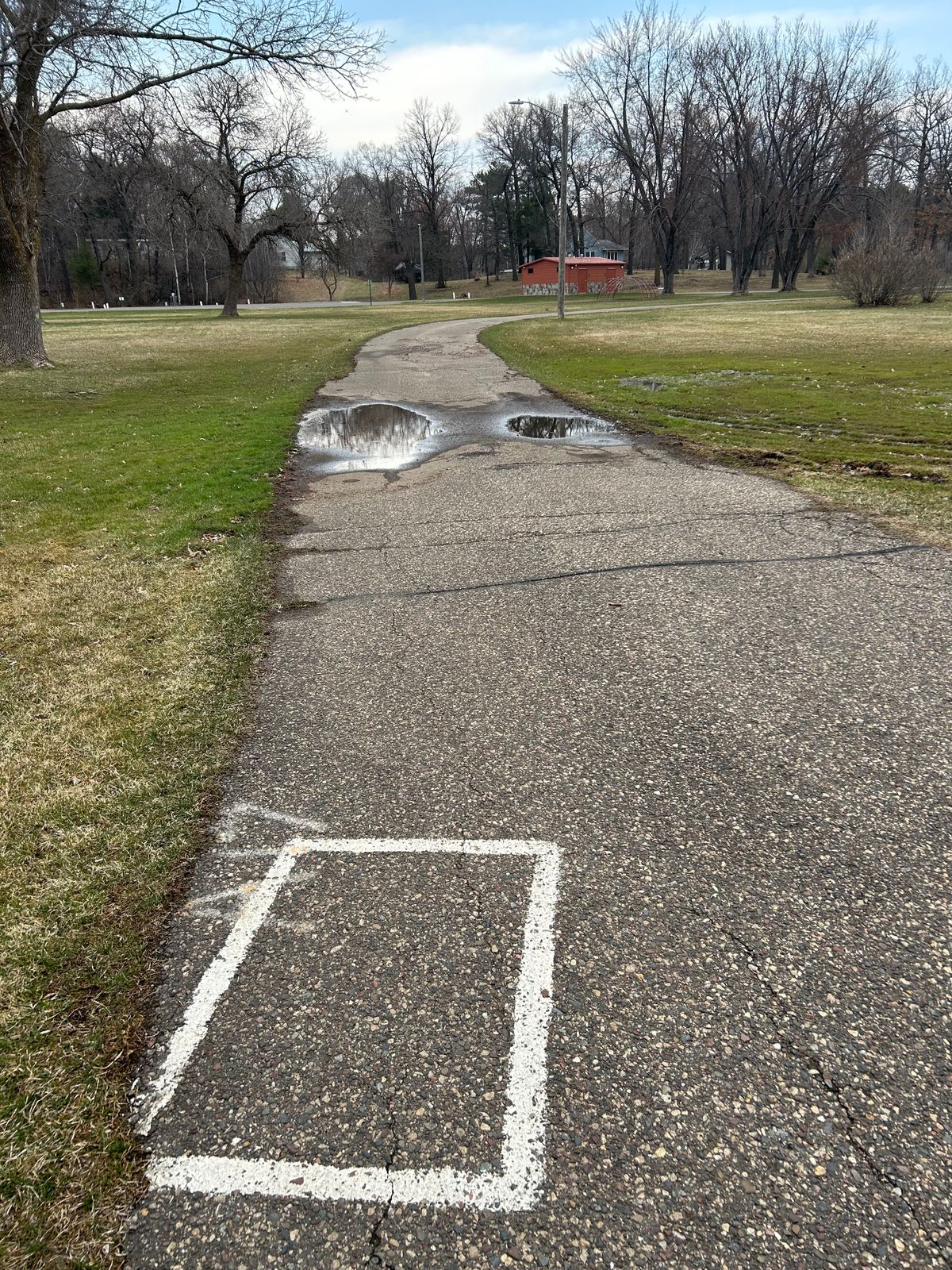 Hole 8 tee area