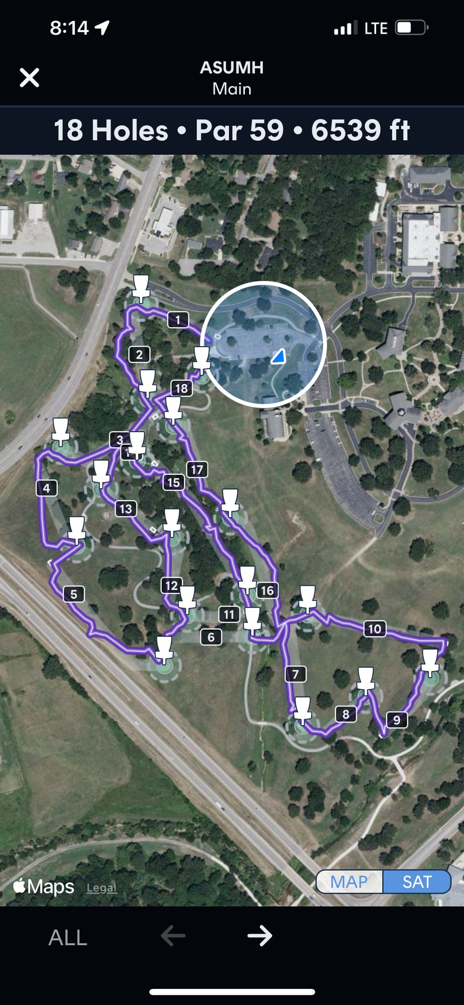 This is how the course flows better with less walking. Other pic is of the crazy back and forth