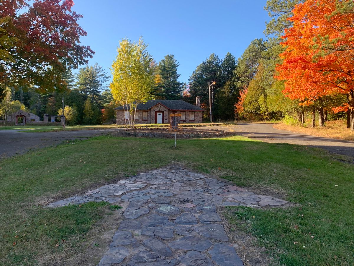 View of hole 3 basket.