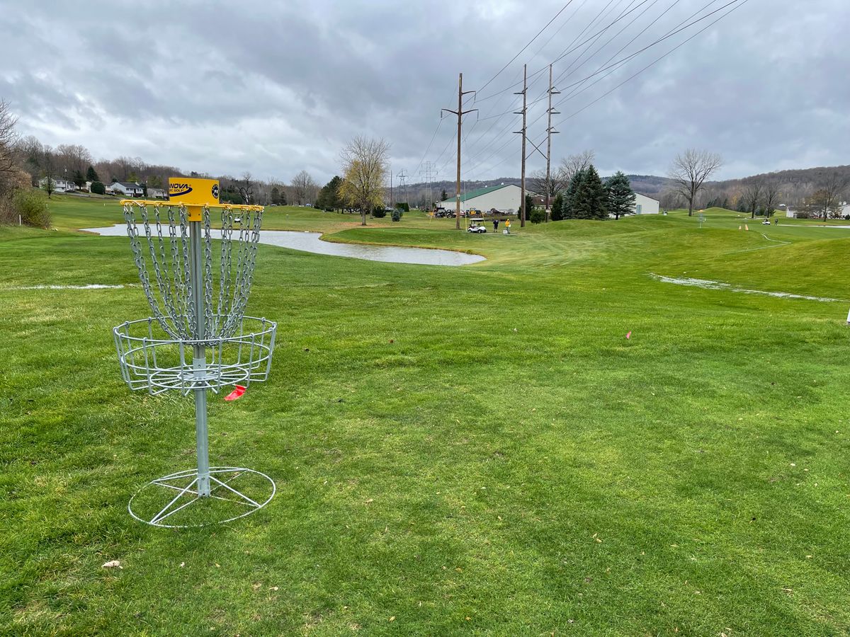 Hole. 3 Basket to tee