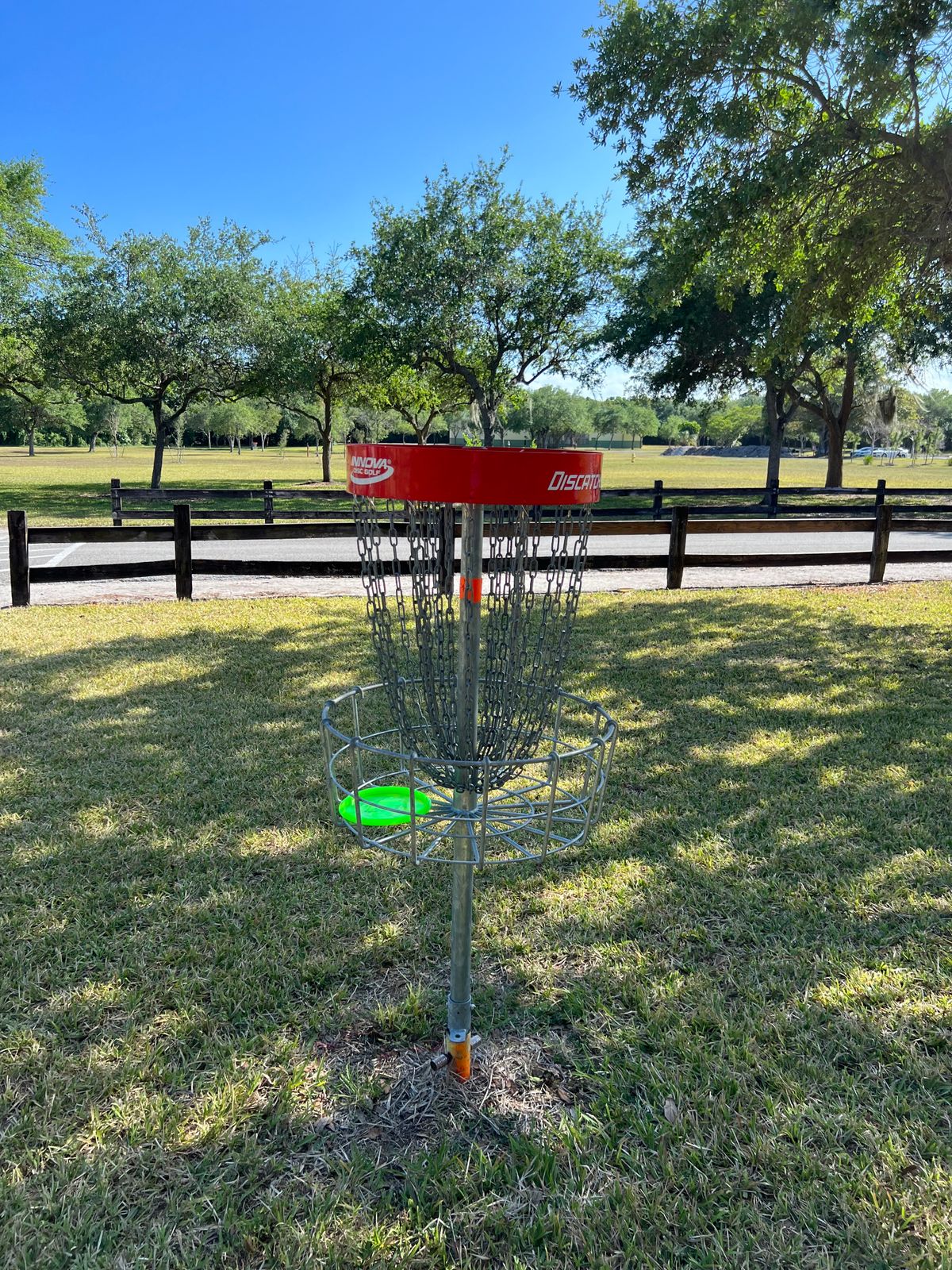 Basket placement close to street on some holes