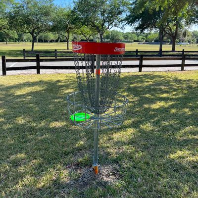 Basket placement close to street on some holes