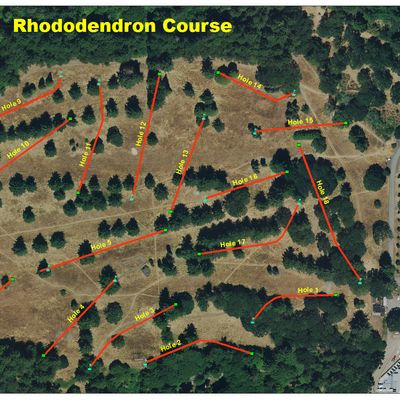 Rhododendron Course map