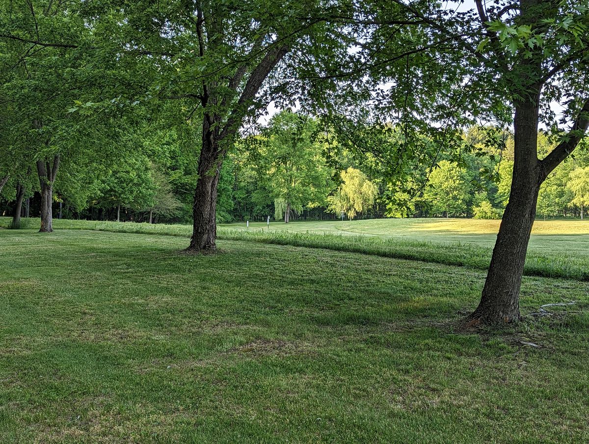Picture from the left side path, hole 3