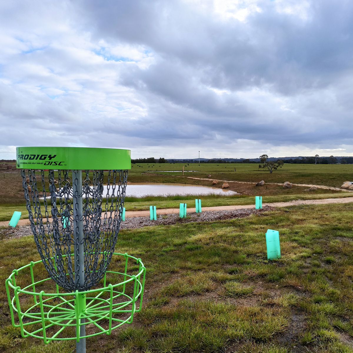 Beyond hole 2 basket