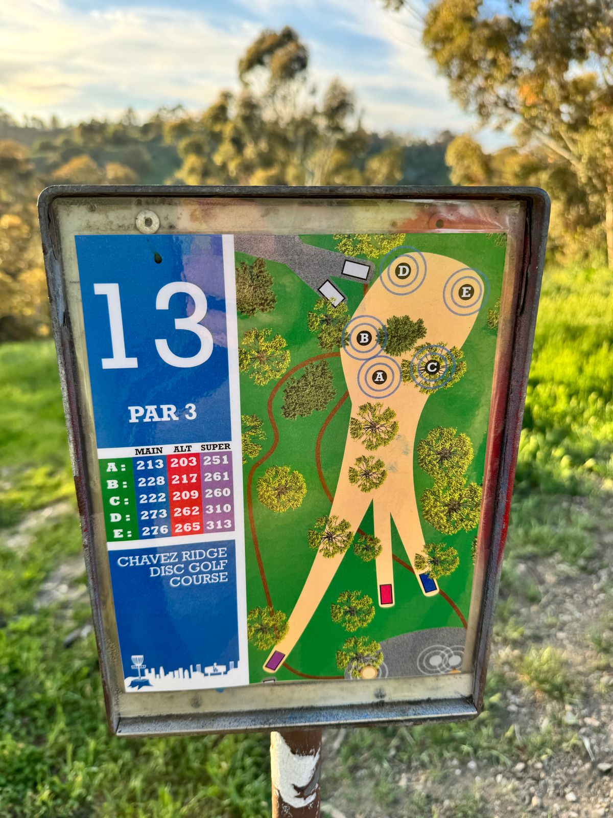 13 tee sign