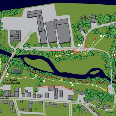 Carte du parcours. Course map.