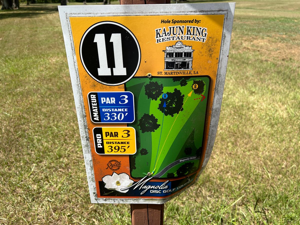 Hole 11 Tee Sign