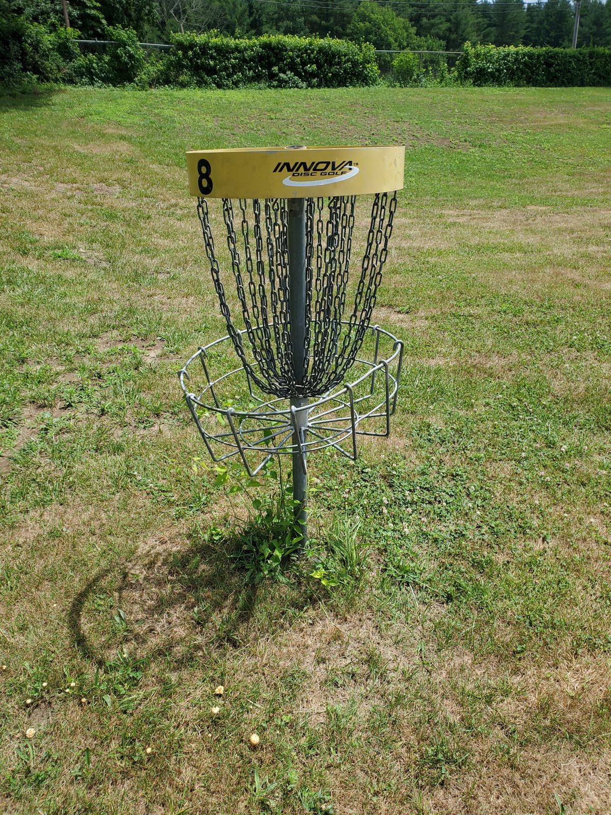 Two baskets are bent. Ignore the hole numbers on baskets.