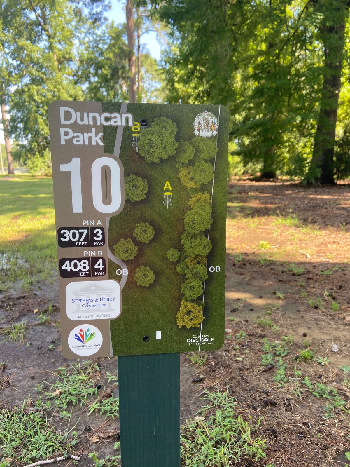 New signage looks nice! Also, course maintenance has been great!