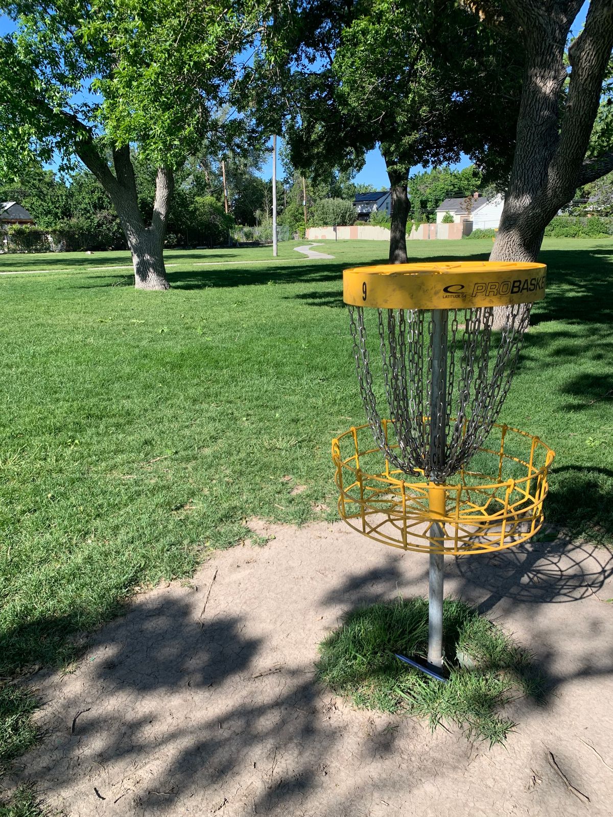 Parked hole 9. Around mando and through the guardian trees