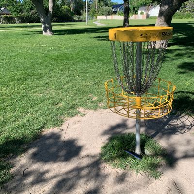 Parked hole 9. Around mando and through the guardian trees