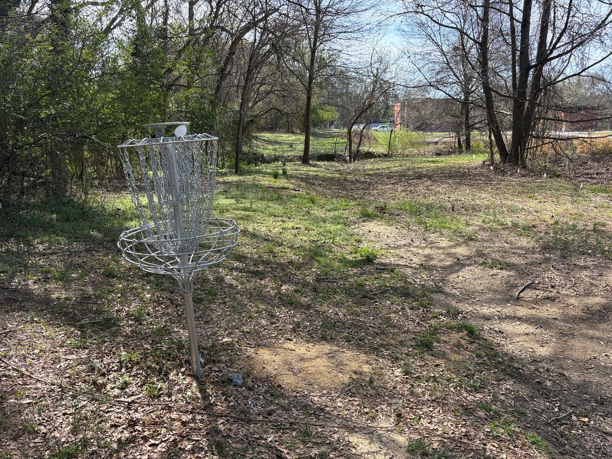 Hole 2 basket to tee
