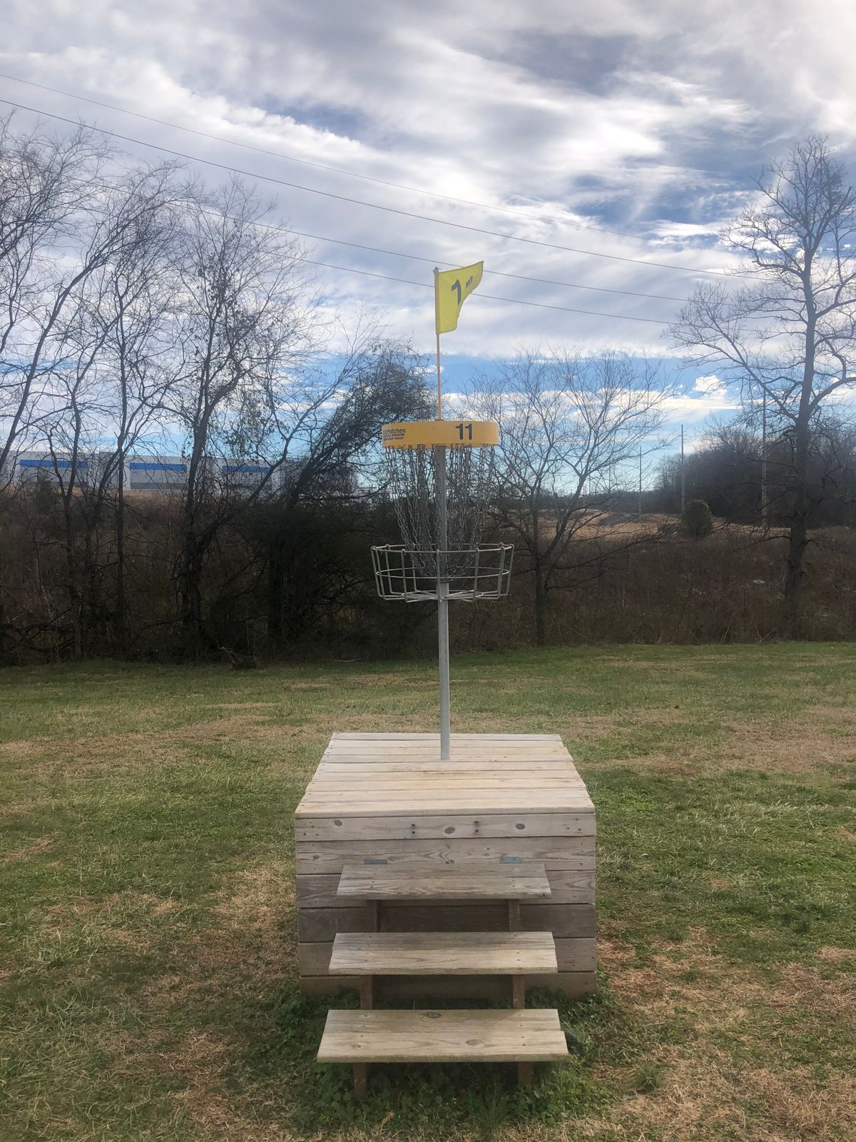 Hole 11 basket