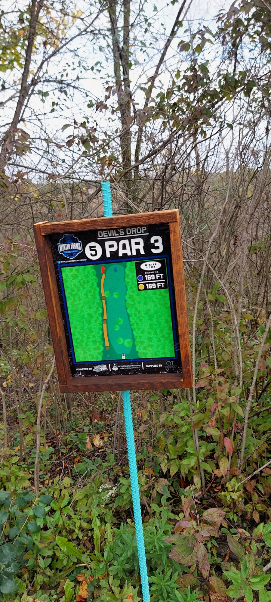 Hole sign 5. 🍂🪵🇨🇦🍂🪵